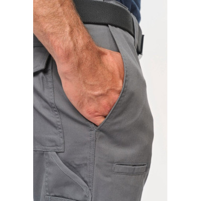 Multi pocket workwear Bermuda shorts